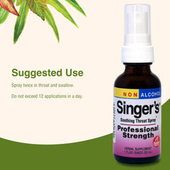 Herbs Etc. Singer's Saving Grace packaging shown for seasonal throat care