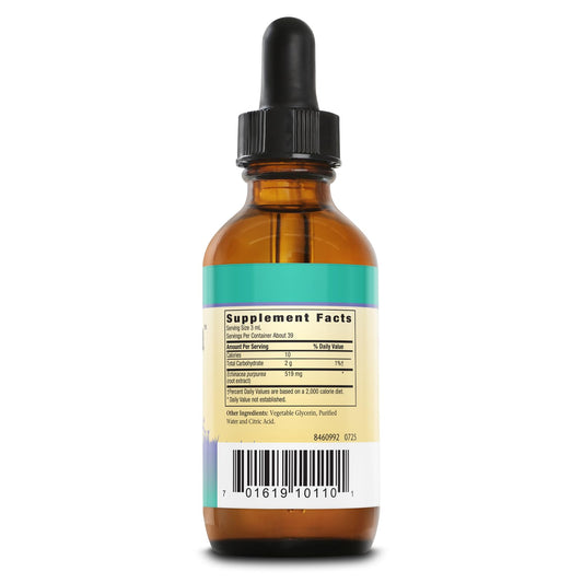 Sweet Echinacea drops pour spout enables simple dosing for children 1 and up.