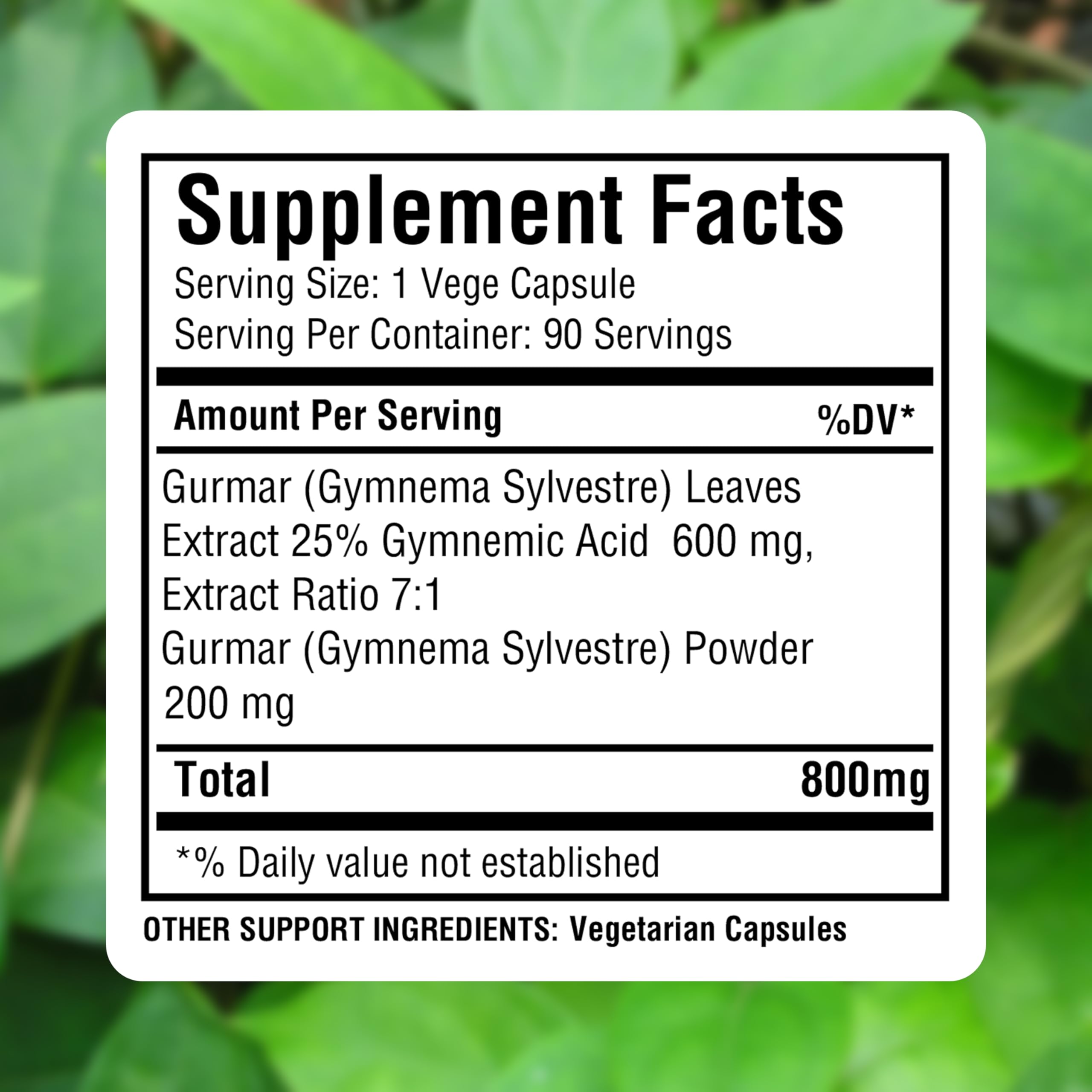 Herbsforever Gurmar 7:1 extract close-up emphasizes potency.