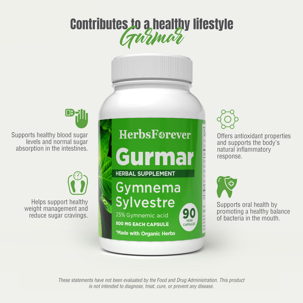 Herbsforever Gurmar capsules vegan close-up indicates plant-based capsules.