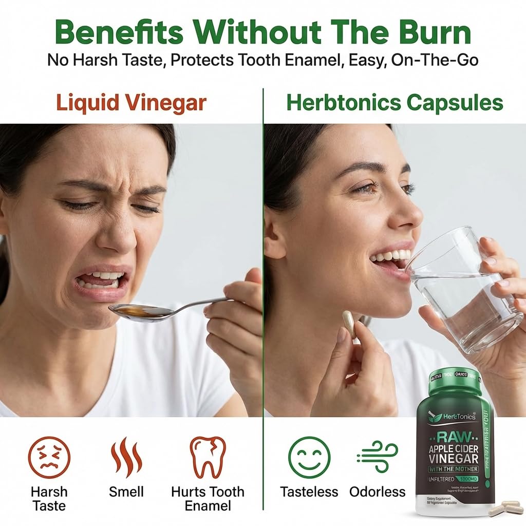 Herbtonics 1500mg per serving capsules on a clean surface for metabolic support.