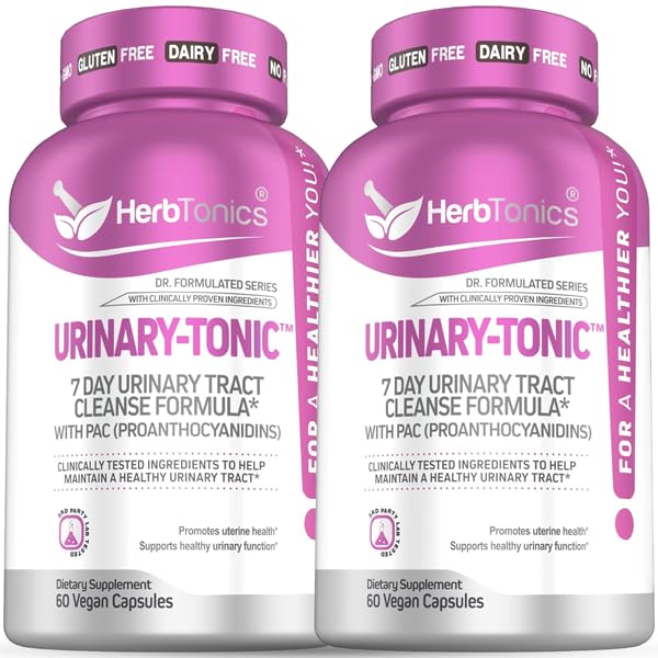 Herbtonics Fast Acting Urinary Tract Cleanse bottle with PAC focus for bladder support