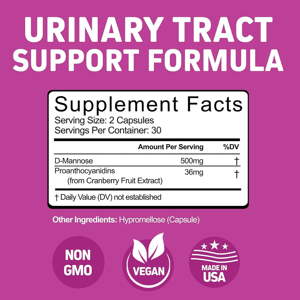 Herbtonics Urinary Tract Cleanse label graphic emphasizes PAC concentration
