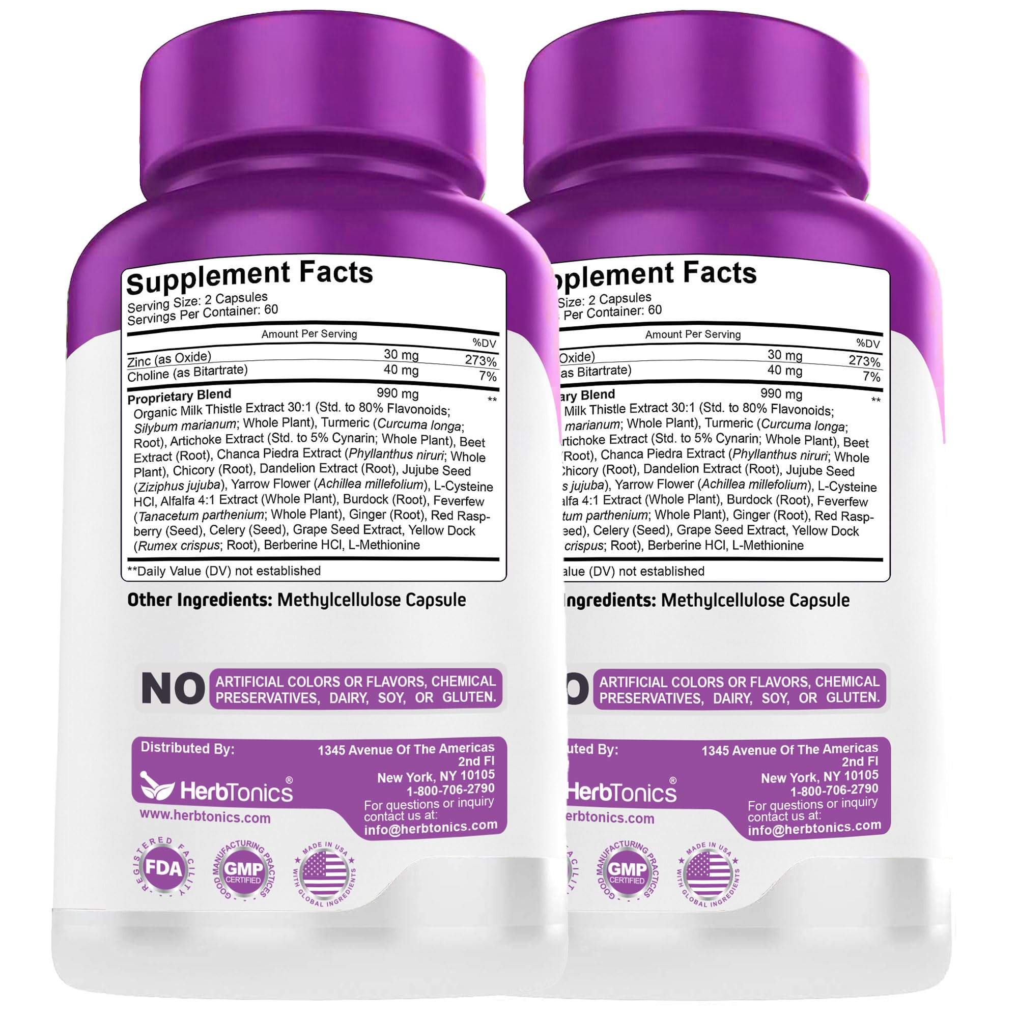 Herbtonics Liver Cleanse bottle-dispense action shot shows convenient dosing