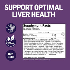 Herbtonics Liver Cleanse capsules-closeup highlighting plant-based formula for detox-friendly use
