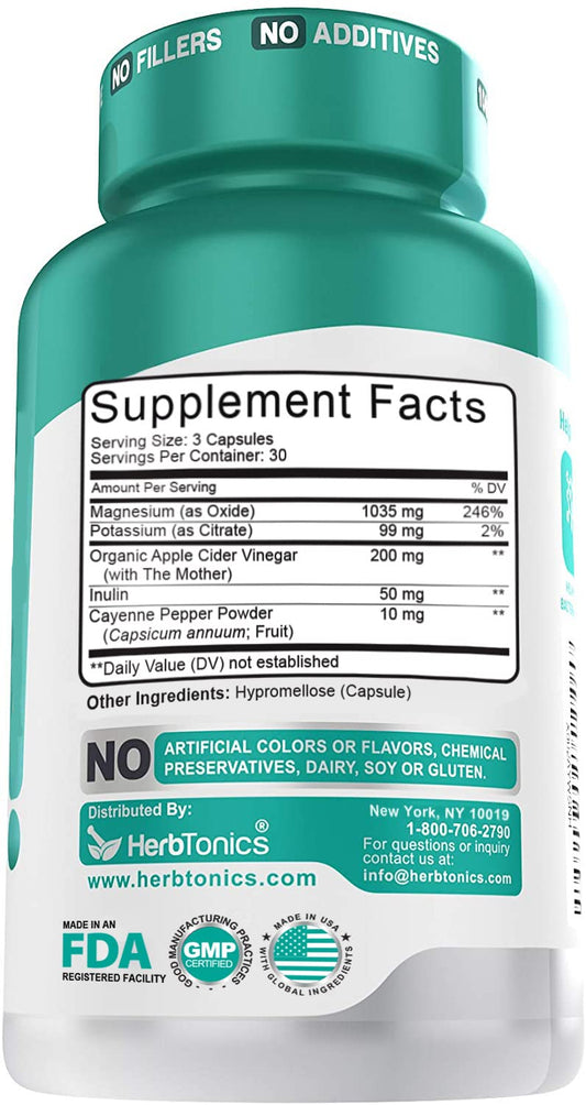 Herbtonics Oxy Digest capsules poured for easy dosing.