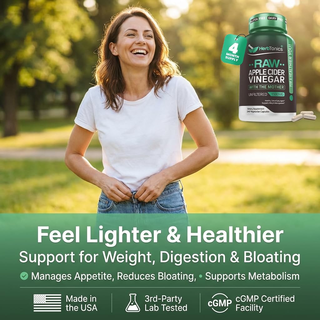 Herbtonics vegan capsules packaging emphasizing non-GMO and gluten-free formulation.