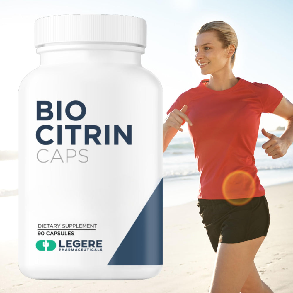 Close-up of Herbvedics Bio-Citrin capsules showing easy to take daily form