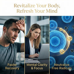 HerbX molecular hydrogen dissolves in water to support focus