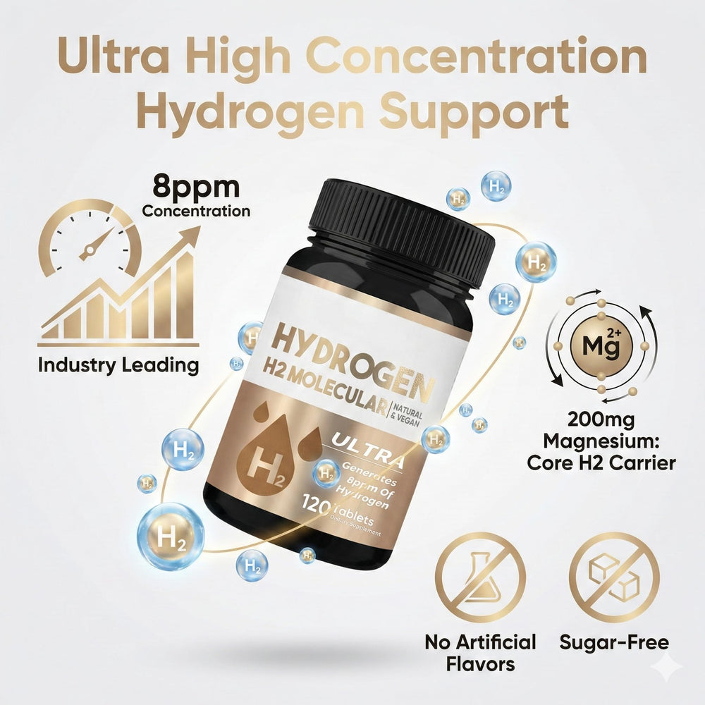 HerbX pure magnesium formula tablet signaling clean, potent hydrogen production