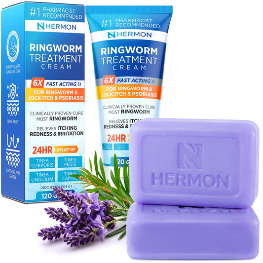 Hermon antifungal ringworm cream bottle for targeted relief