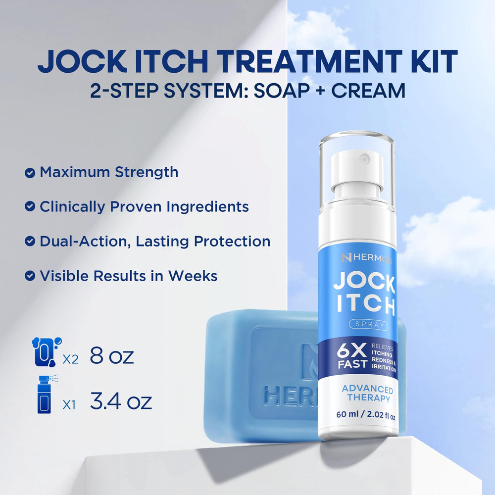 Hermon Antifungal Soap Tea Tree bars for daily cleansing and odor control.