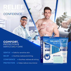 Hermon Balanitis Relief Kit paraben- and SLS-free label boosts safety