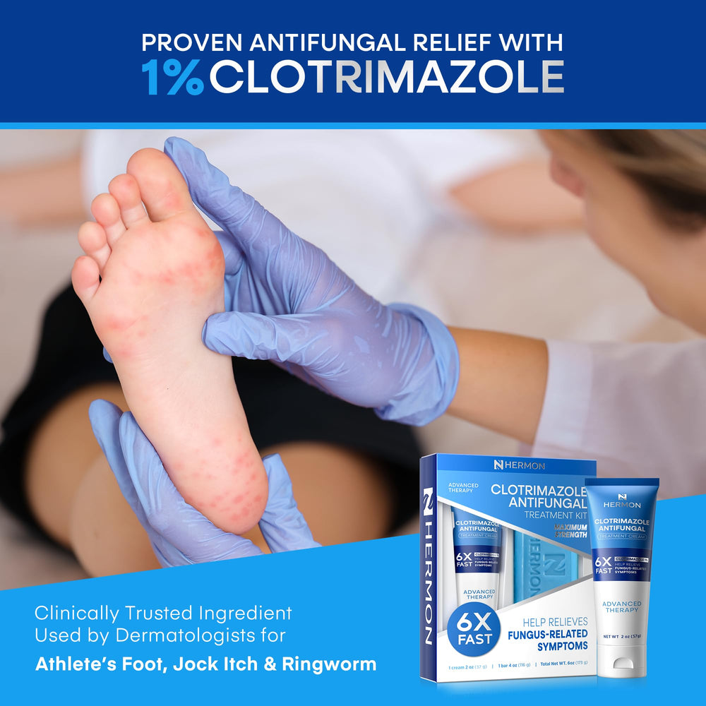 Hermon dual-action kit packaging displayed for convenient home treatment