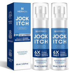 Hermon Jock Itch Spray bottle offers easy, targeted relief for affected skin.