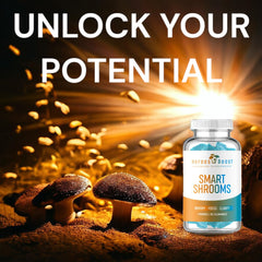 Heroes Boost Smart Shrooms USA-made stamp emphasizes trusted production standards.