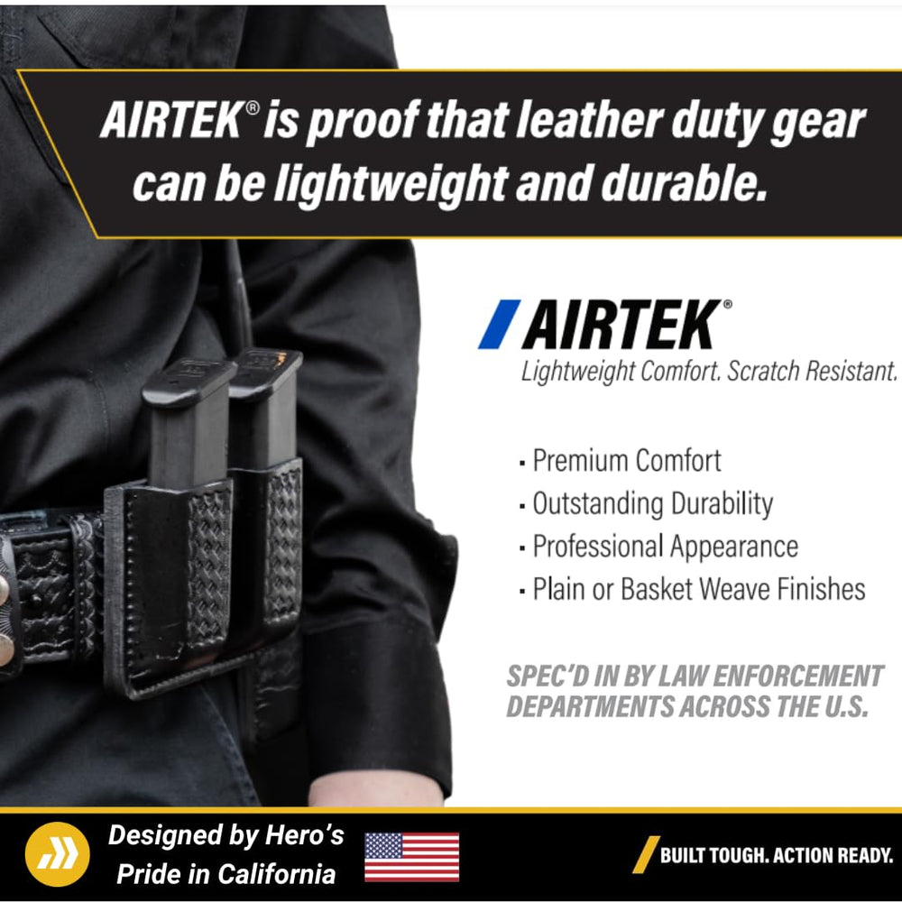 Durable, scratch-resistant material withstands rugged duty use.