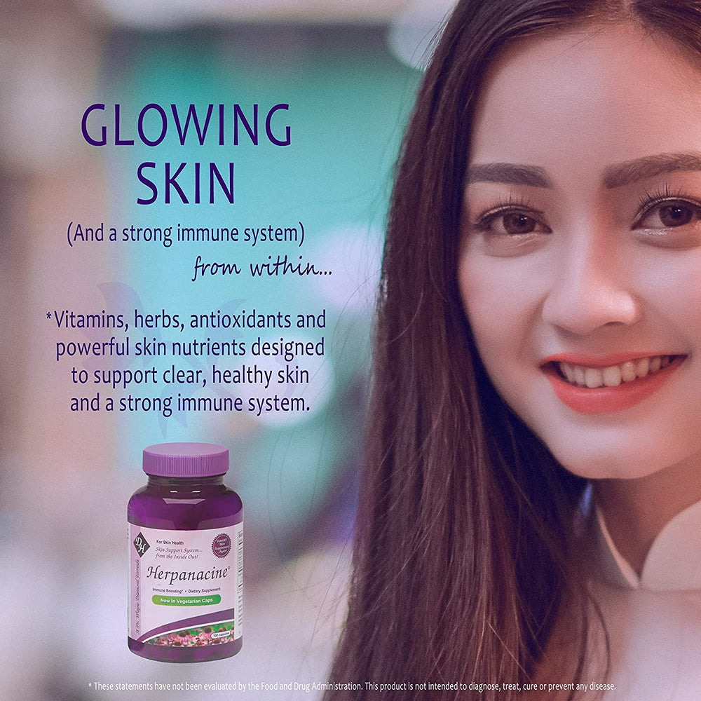 Top-view bottle and capsules on clean white background for natural skin support