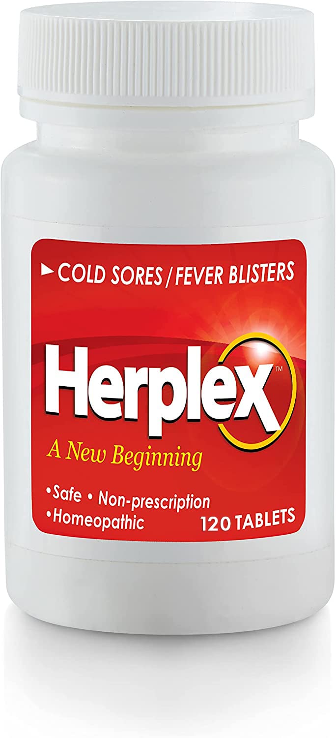 Herplex Premium Tablets bottle ready for convenient, on the go use
