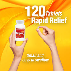 Herplex Premium Tablets box front with clear branding