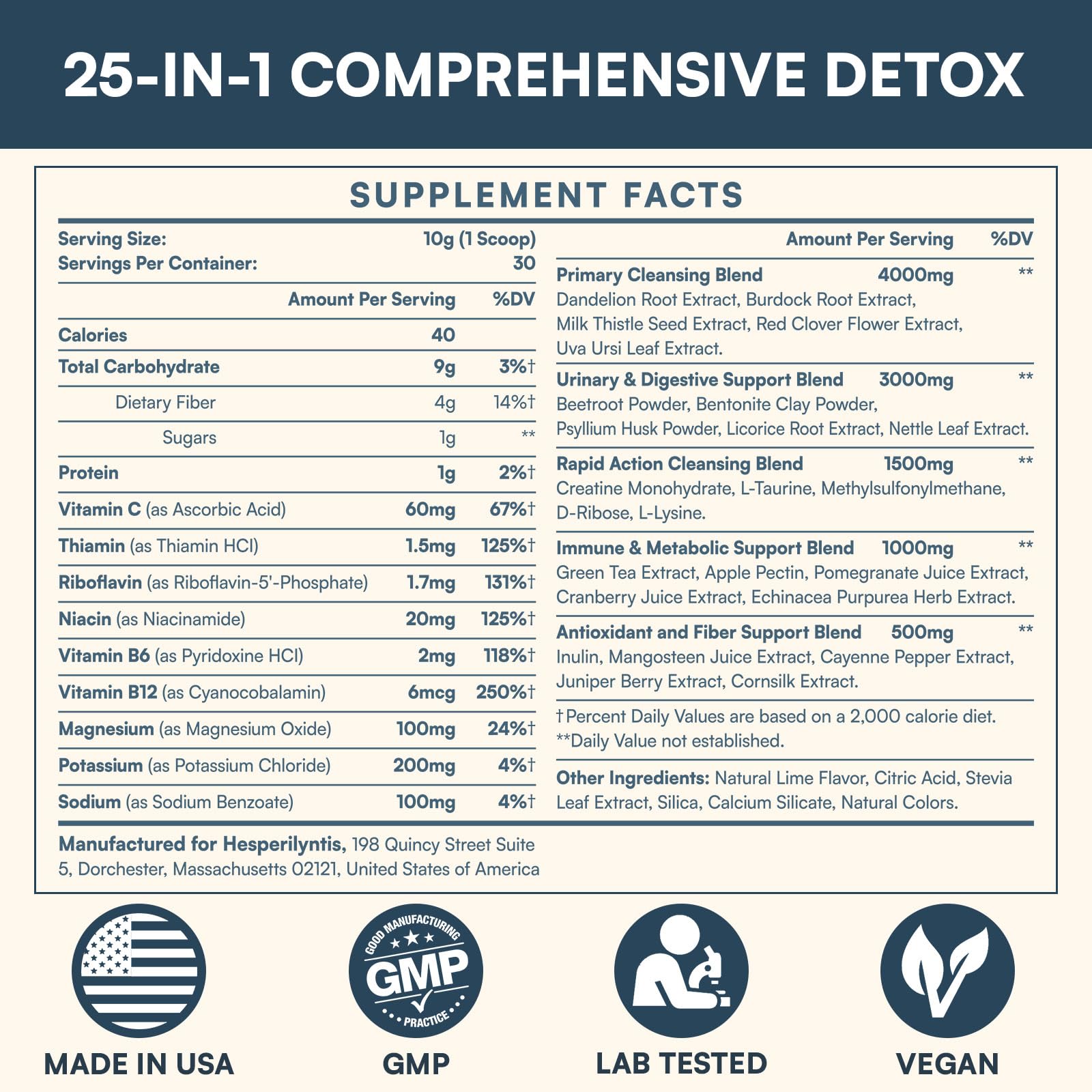 Hesperilyntis Detox powder lime mixing scene shows quick daily preparation