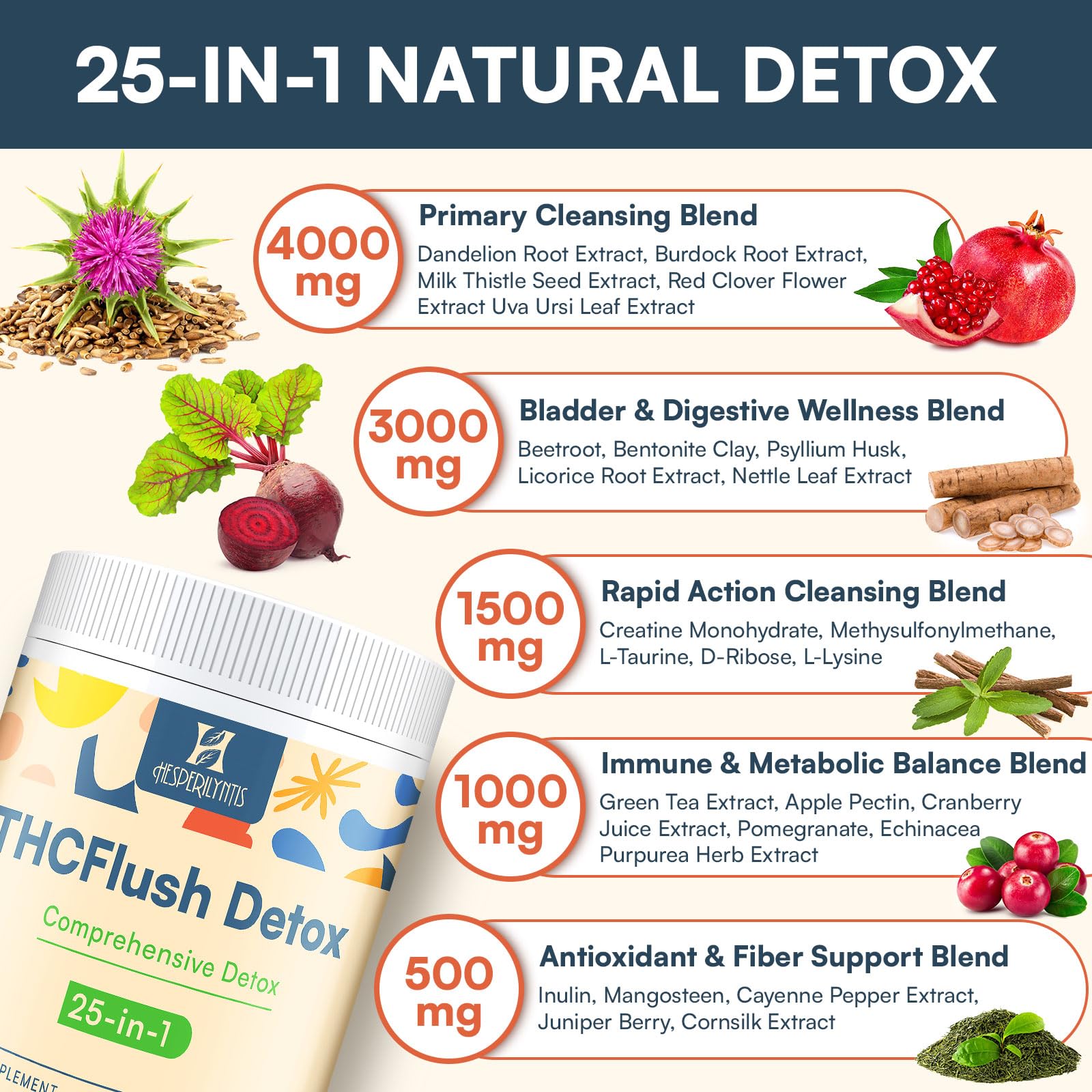 Hesperilyntis detox powder being stirred with water for easy daily use.