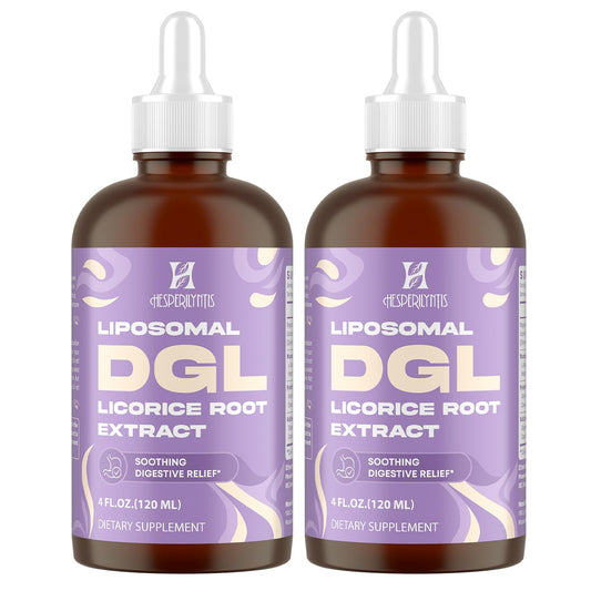 Hesperilyntis Liposomal DGL bottle for quick, on-the-go digestive support.
