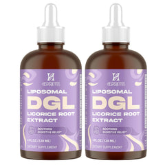 Hesperilyntis Liposomal DGL bottle for quick, on-the-go digestive support.