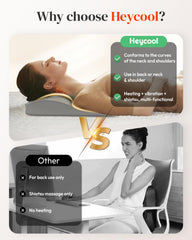 Heycool dual massage modes with eight nodes mimic real kneading and tapping