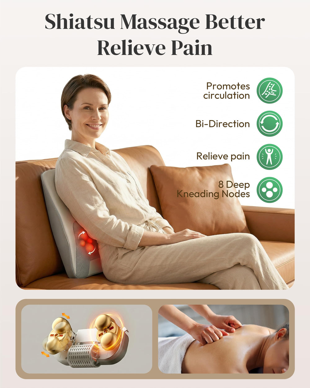 Heycool neck and shoulder massager with eight nodes targets tension for relief