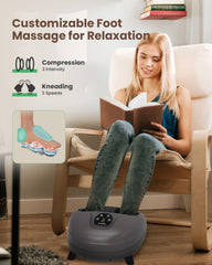 Heycool size-14 fit accommodates larger feet for a comfortable massage.