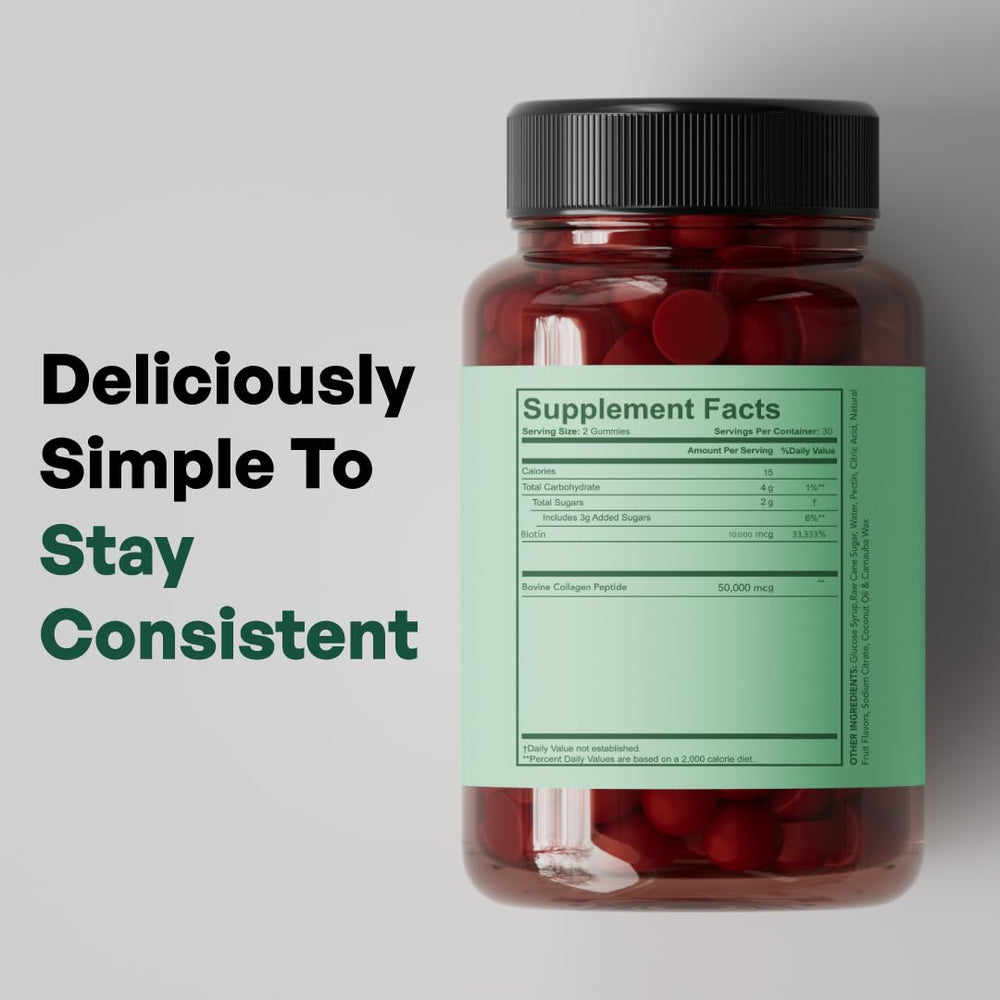 heyremi Advanced Biotin Collagen Gummies packaging pack features resealable design for on-the-go wellness