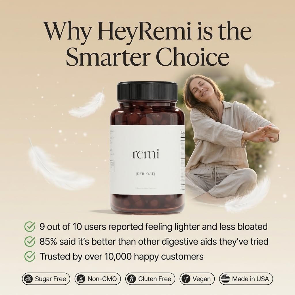 Heyremi Debloat Gummies strawberry flavor invites consistent daily use.