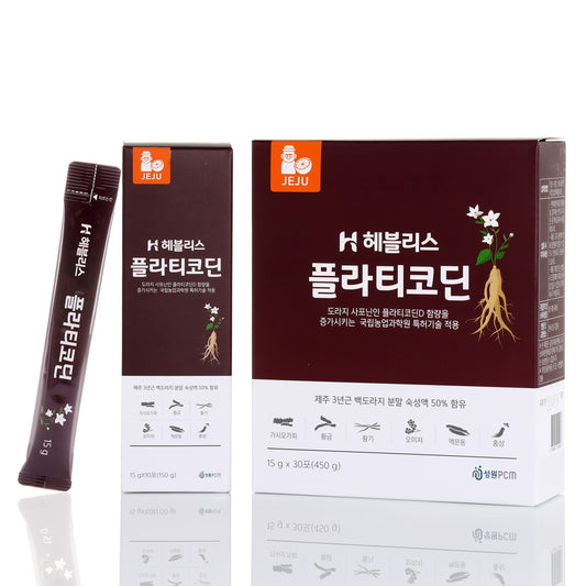 H HEBLIS Platycodin 30 Sticks pack for convenient daily throat wellness.