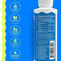 Hi-Lyte Drops dissolving in water for flavor-free electrolyte boost