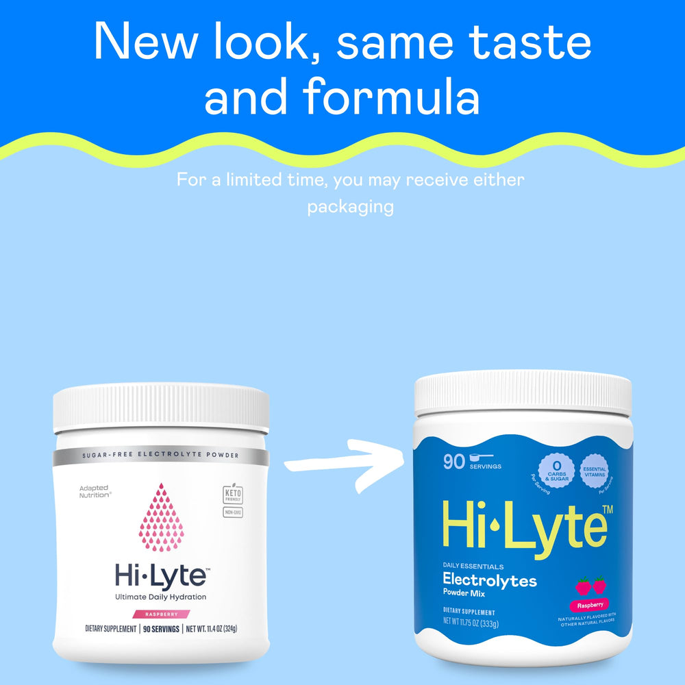 Hi-Lyte Electrolyte Powder scoop ready to measure.