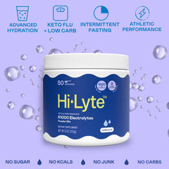 Hi-Lyte K1000 dissolving in water for quick electrolyte replenishment.