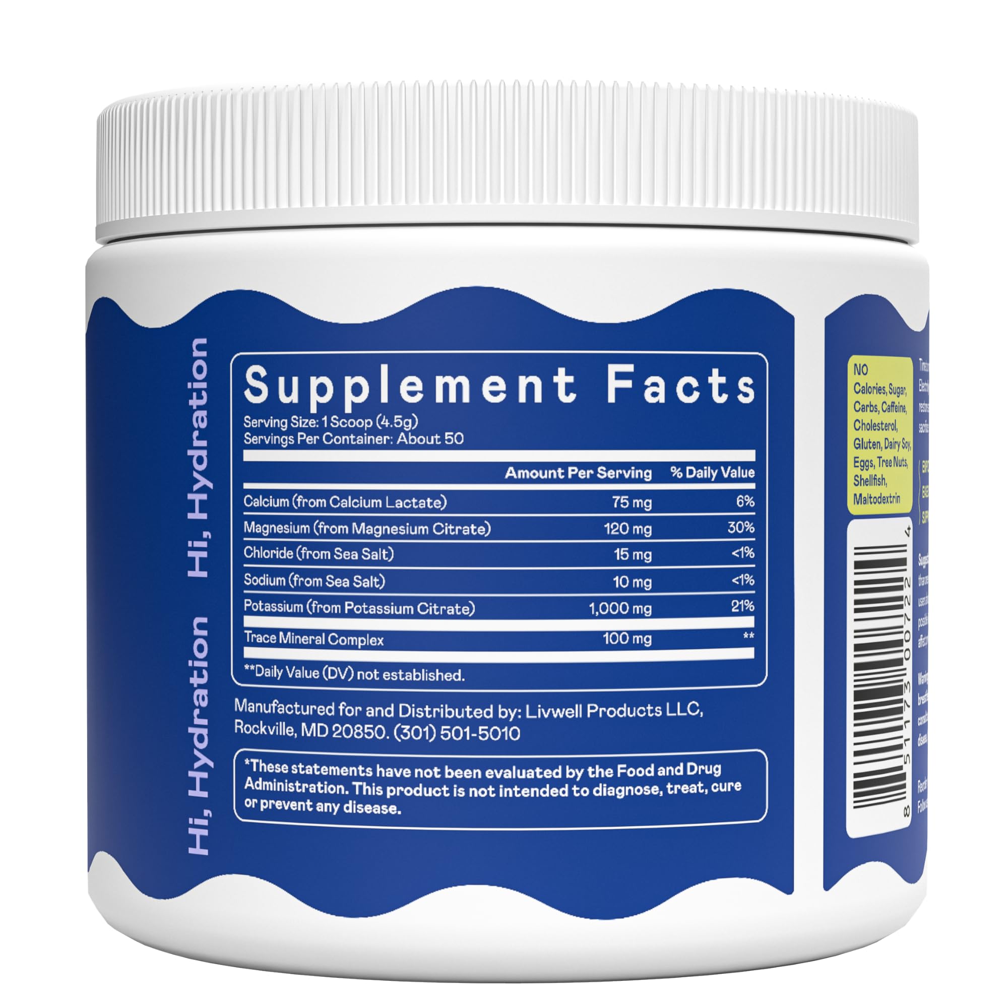 Hi-Lyte K1000 gluten-free vegan formulation suitable for athletes.