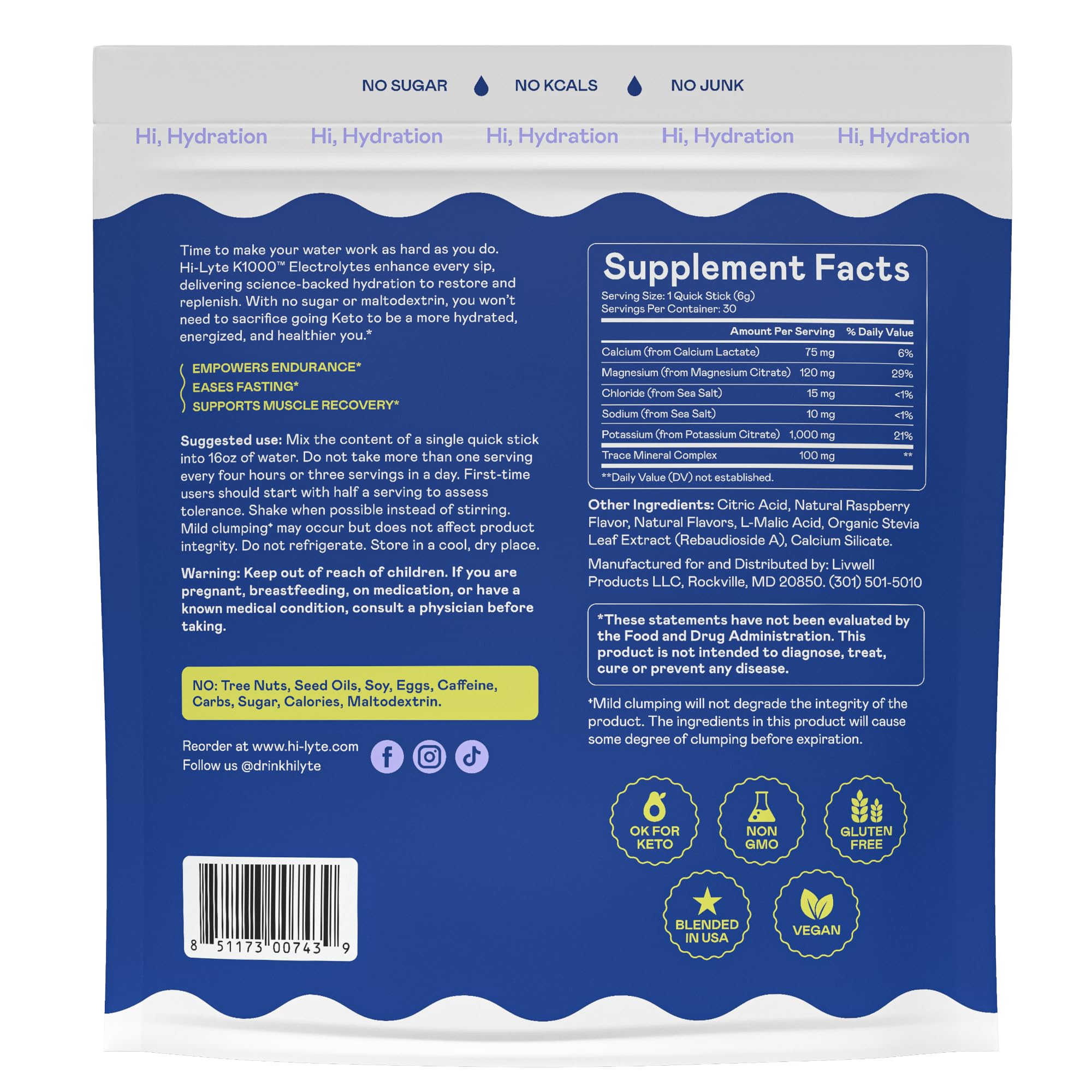 Hi-Lyte K1000 made-in-USA label highlights quality and safety.