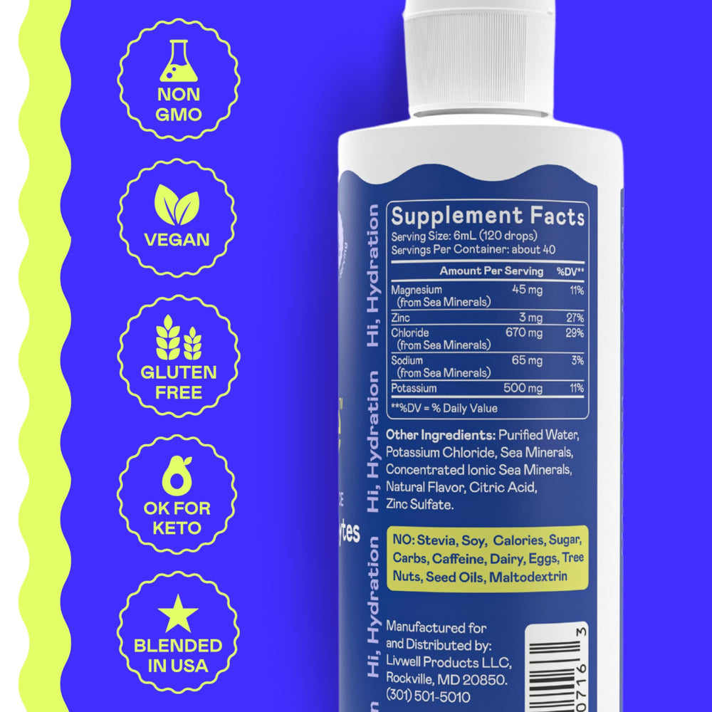 Hi-Lyte K500 compact bottle on display for easy hydration on the go.