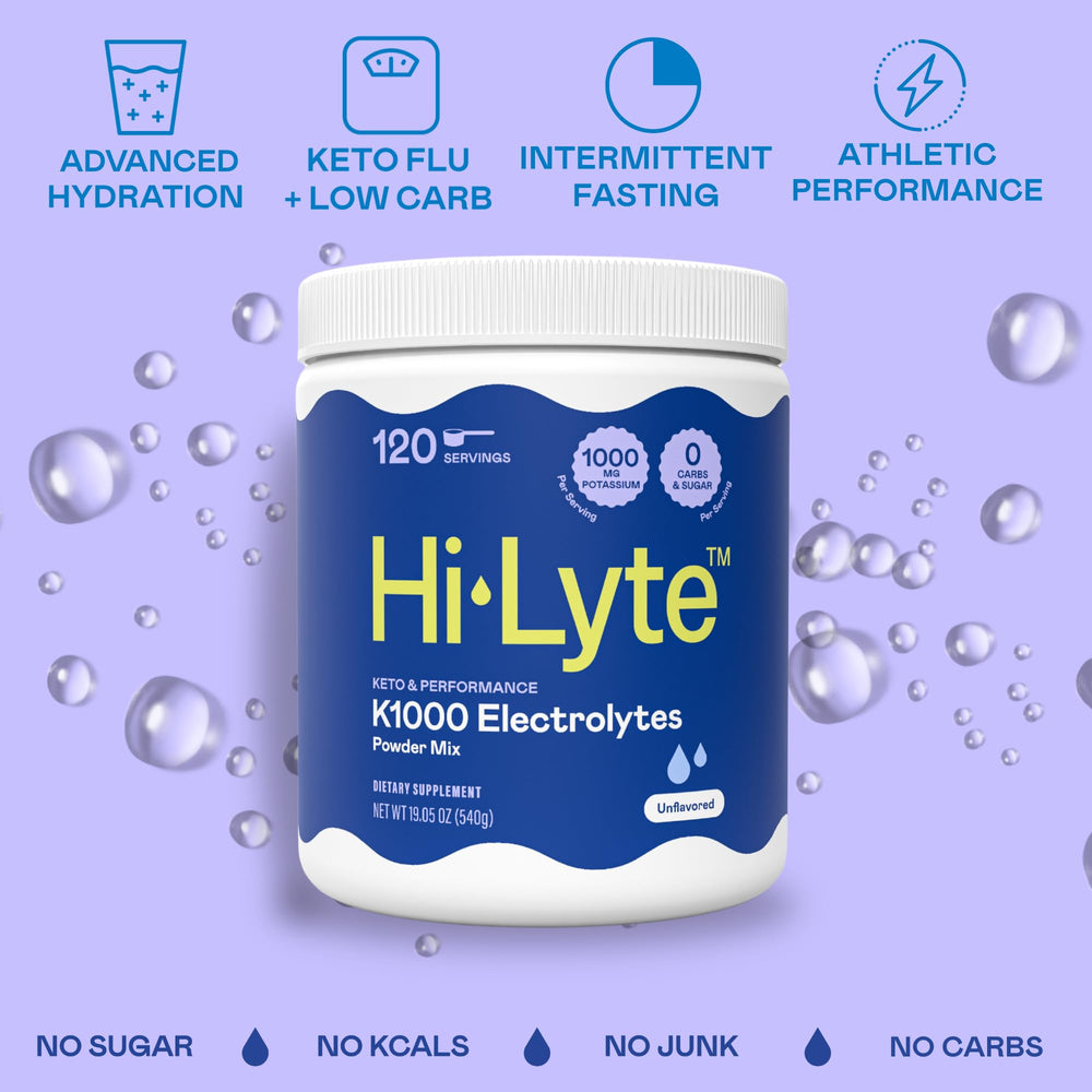 Hi-Lyte Keto K1000 tub front view compact packaging for easy storage.