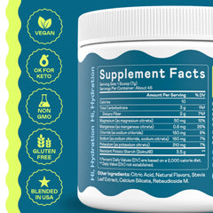 Hi-Lyte serving scoop for precise, sugar-free hydration portions.