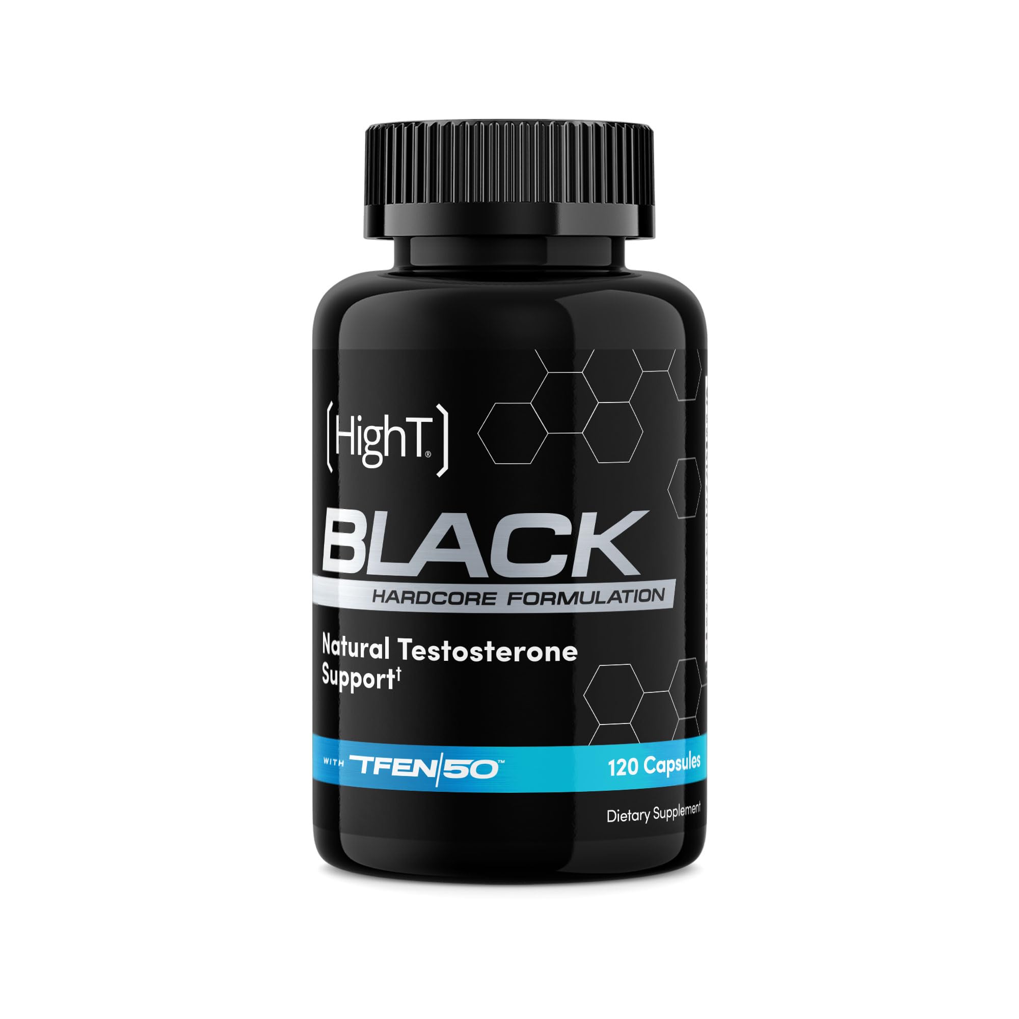 HI-T High T Black bottle front view for vitality support