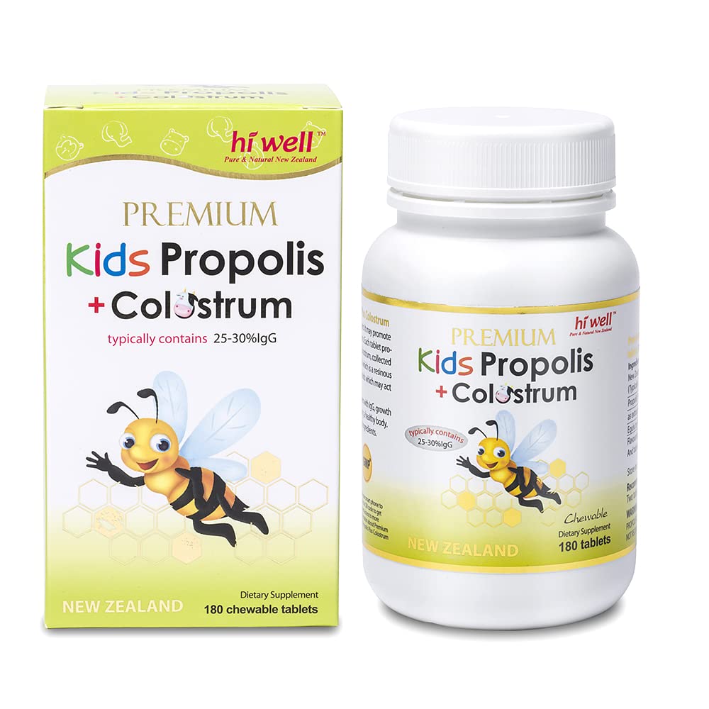 Hi Well Kids Propolis chewable bottle for easy daily health support