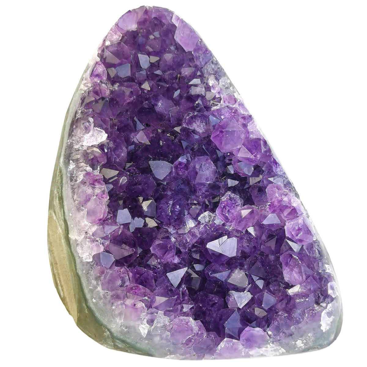 HIBCIGA amethyst cluster geode, raw display for calming decor and natural energy focus