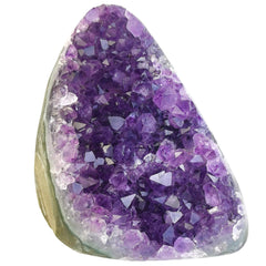 HIBCIGA amethyst cluster geode, raw display for calming decor and natural energy focus