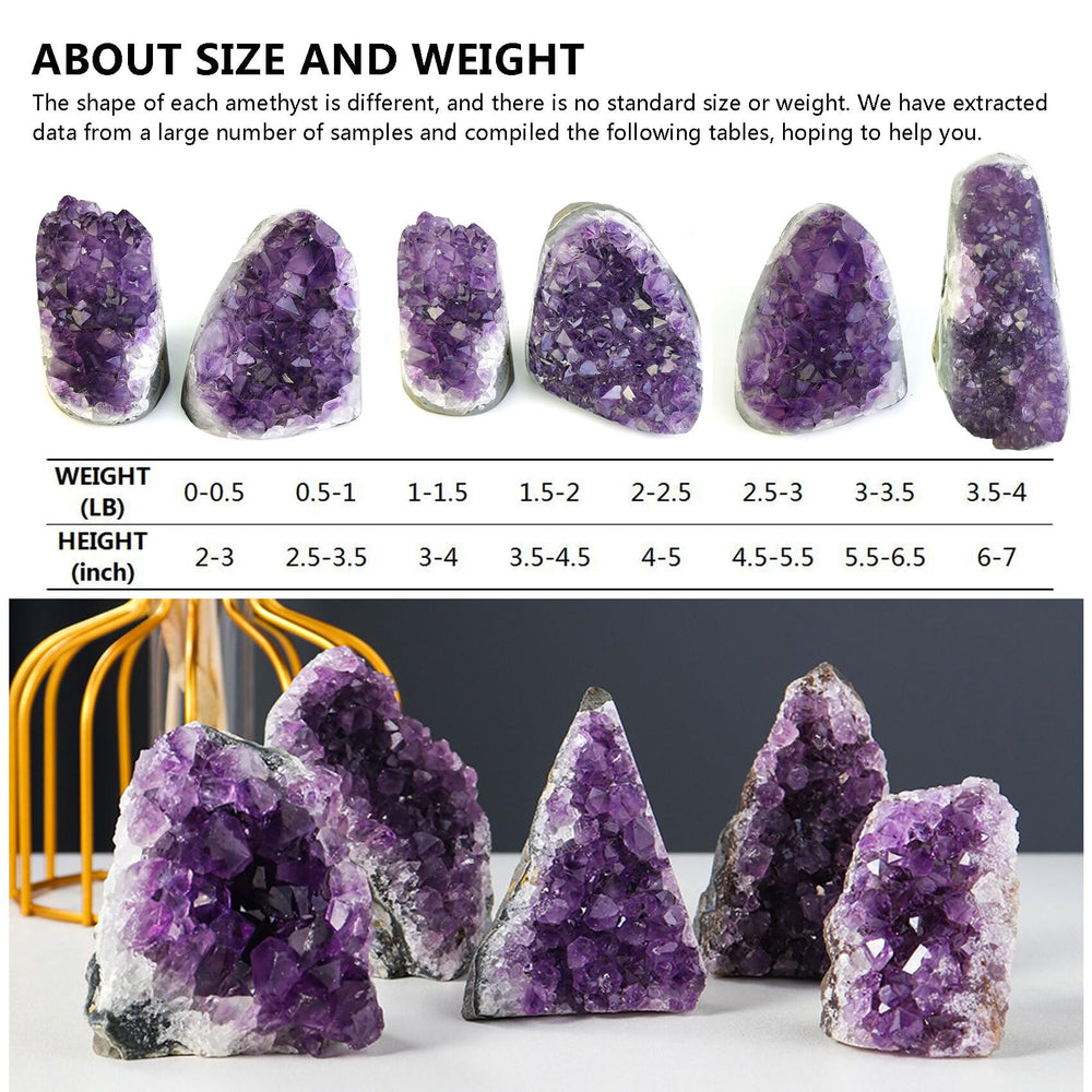 HIBCIGA amethyst geode inside cavity acts as a striking centerpiece