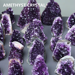 HIBCIGA healing crystal bundle shows purple shimmer for meditation