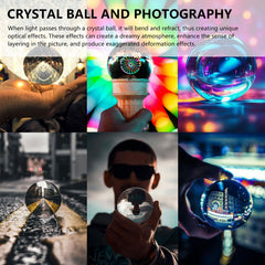 HIBCIGA clear crystal ball 15cm with stand eye-catching display piece