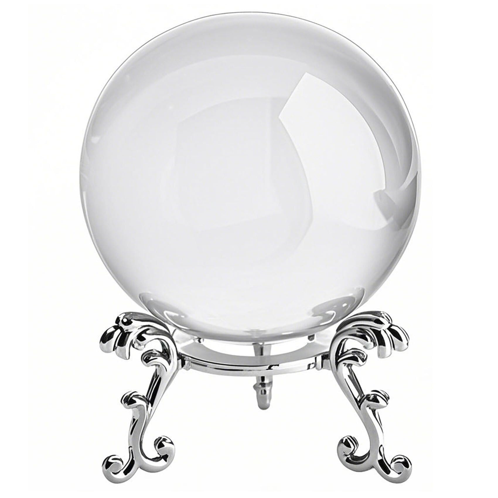HIBCIGA clear crystal ball 6cm with stand on desk for elegant decor